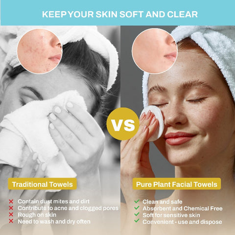 Heritage Formulations Pure Plant Facial Towels (Roll) - Keep your skin soft  and clear