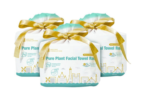 Pure Plant Facial Towels (Roll) - Plant Fiber and Disposable, Free of Chemicals and Lint